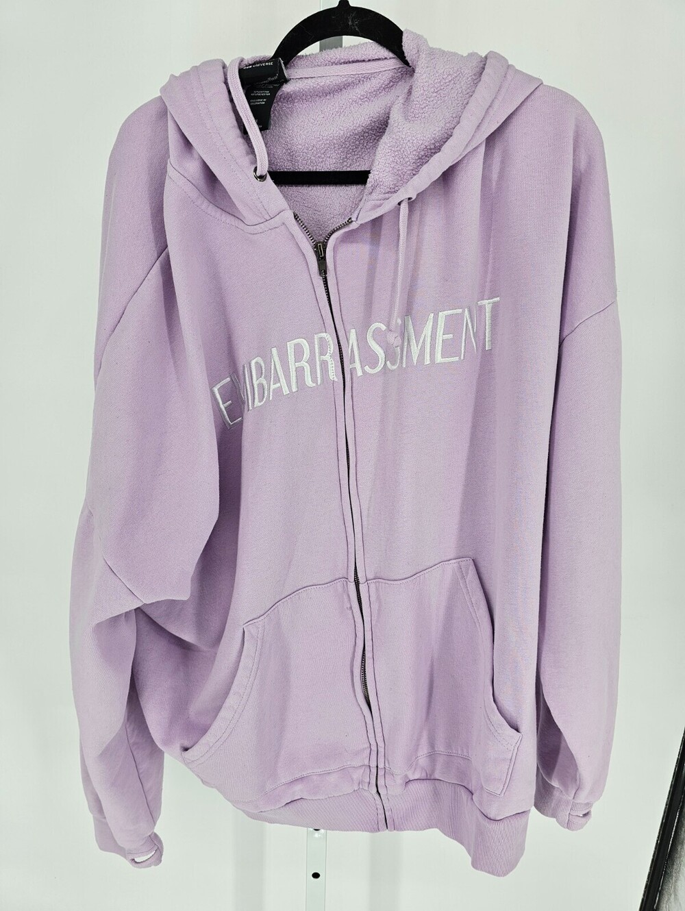 Our Universe Disney Pixar Inside Out 2 Purple Embarrassment Hoodie Womens Sz 2X